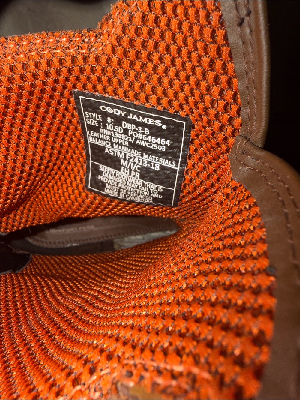 Cody James work boots